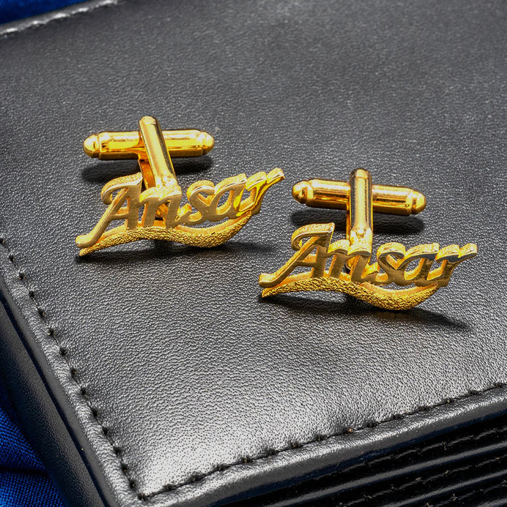 Stylish Name Cufflinks