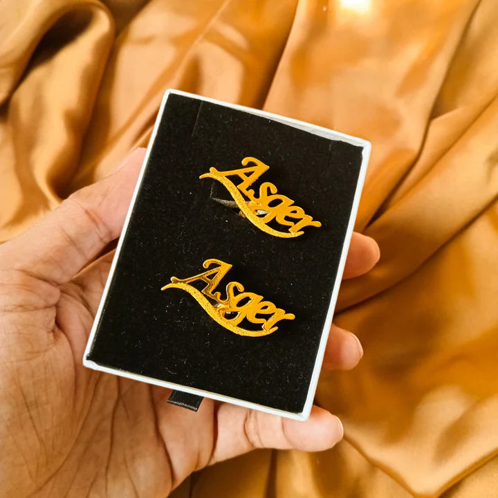 Stylish Name Cufflinks