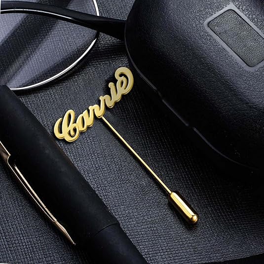 Customize Name Coat Pin