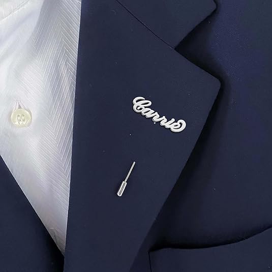 Customize Name Coat Pin