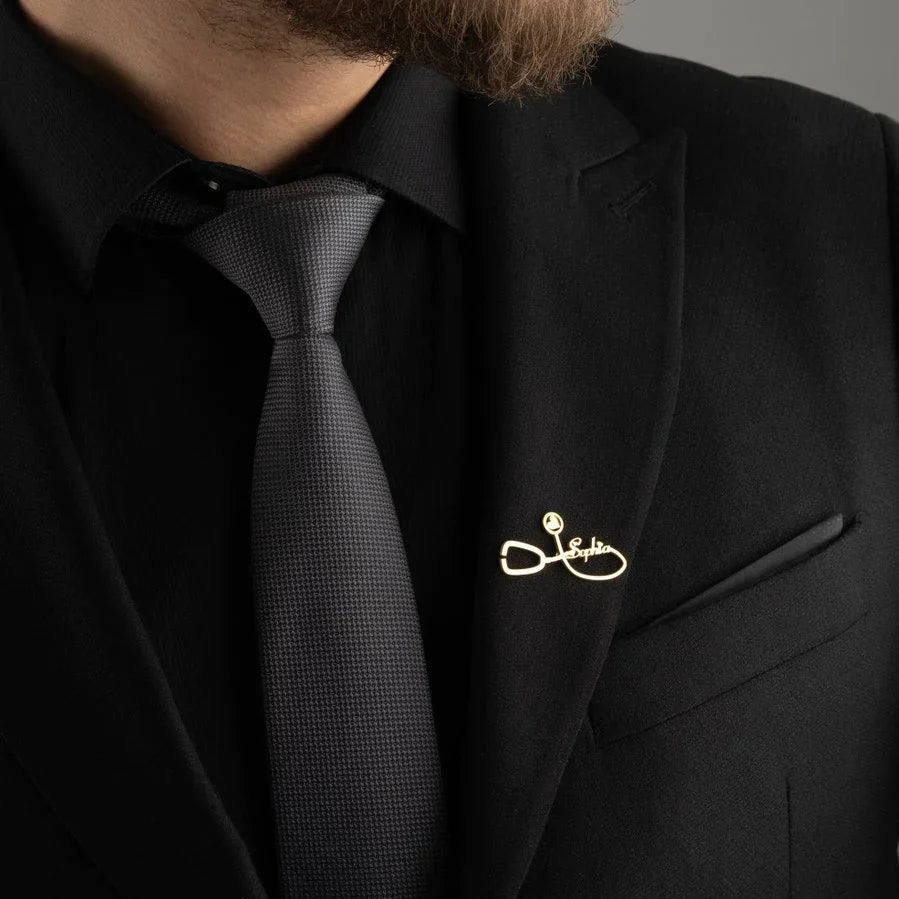 Doctor Brooch With Name