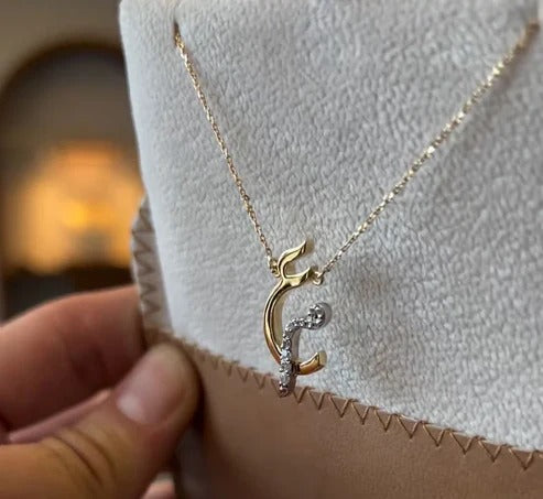 Giftwaly Customized Necklace, Personalized Necklace for Women & Girlfriend, Necklace for Wedding &amp; Birthday Gift, Laser Cutting Necklace