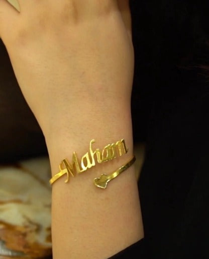 Giftwaly Customized Bangles, Personalized Bangles for Women & Girlfriend, Bangles for Wedding & Birthday Gift, Laser Cutting Bangles