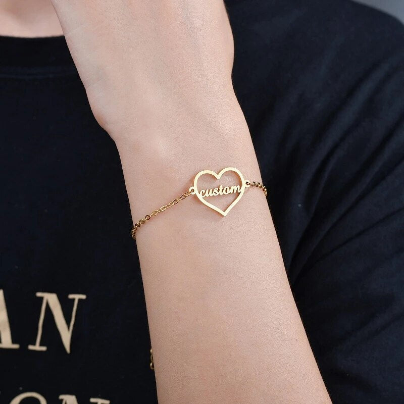 Customized Bracelet With Heart